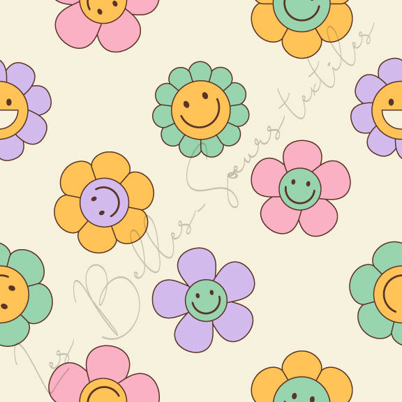 Fleurs smileys #07